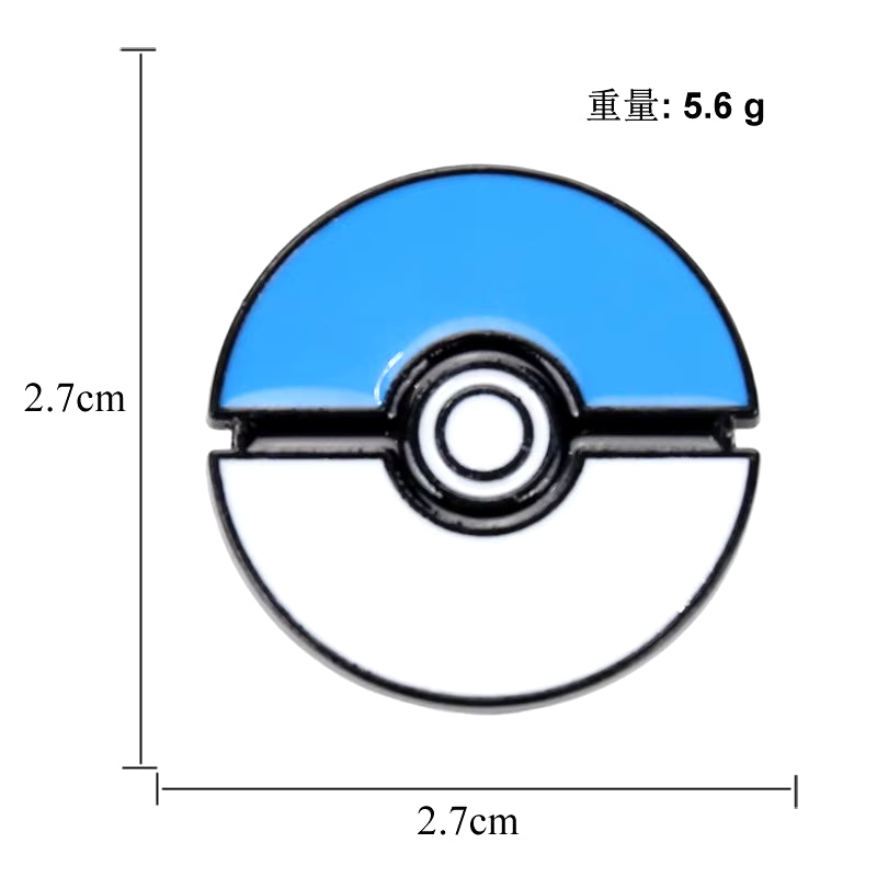 Anime Brooch Pins for Backpack Brooch Pokeball Gengar Meowth Pikachu Squirtle Cute Enamel Pin Kids Gift Accessories