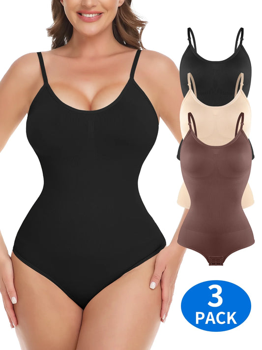 COMFREE Shapewear for Women Tummy Control Body Shaper Seamless Sculpting Snatched Waist Body Suit